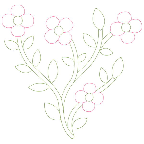 Flower Bouquet Accent [SVG, DXF]