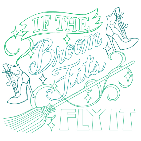 Supernatural Wit - If the Broom Fits [SVG, DXF]