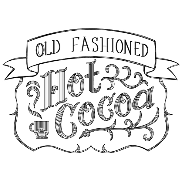 Old Fashioned Hot Cocoa [SVG, DXF]