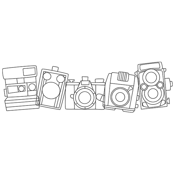 Vintage Camera Border [SVG, DXF]