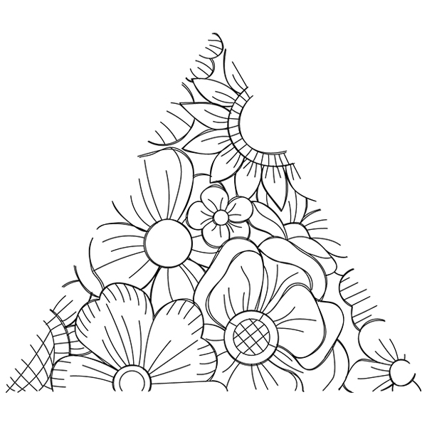 Triangle Bloom [SVG, DXF]