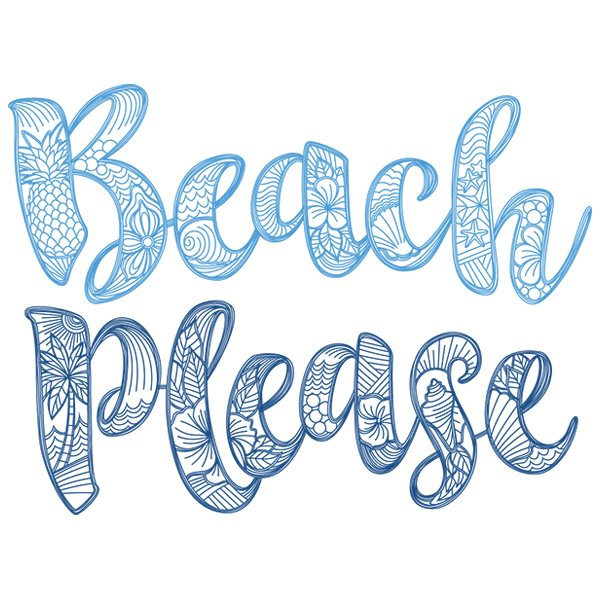 Beach Please [SVG, DXF]