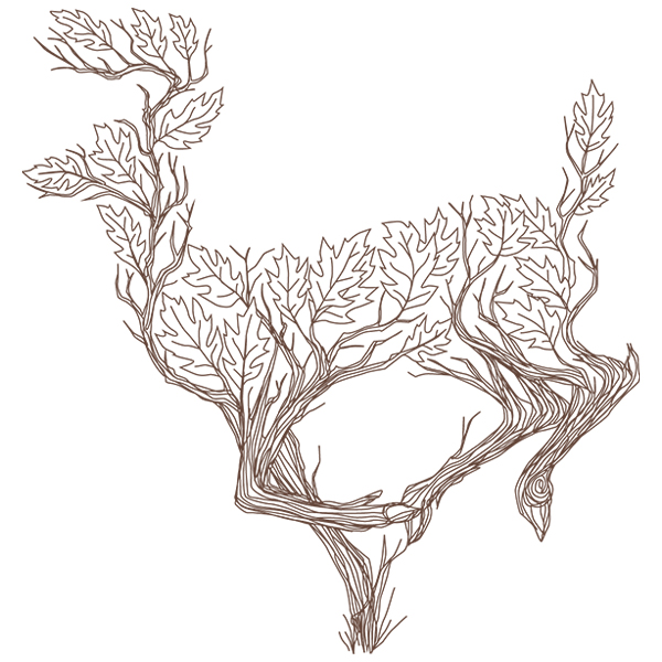 Branching Deer [SVG, DXF]