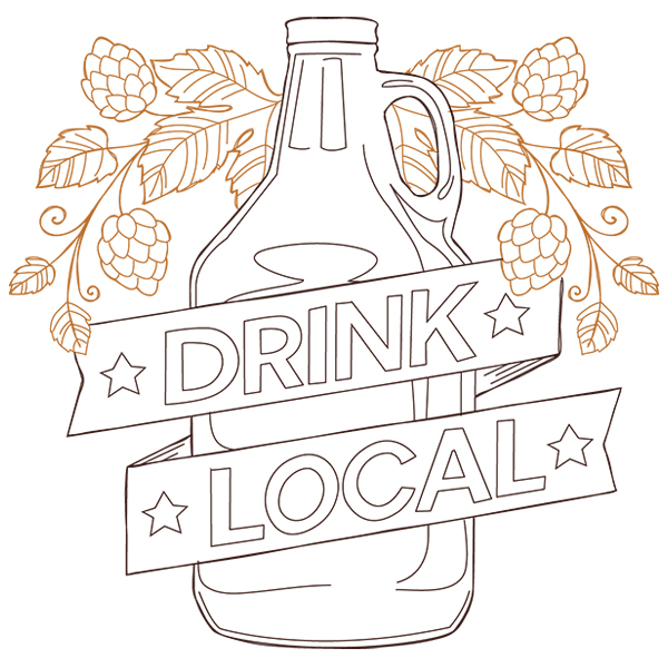 Craft Brew - Drink Local [SVG, DXF]