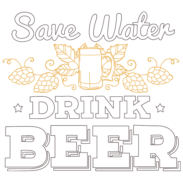 Craft Brew - Save Water, Drink Beer [SVG, DXF]