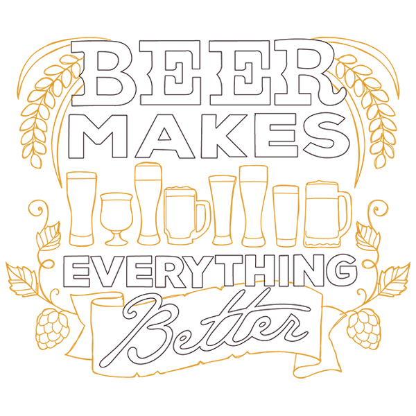 Craft Brew - Beer Makes Everything Better [SVG, DXF]