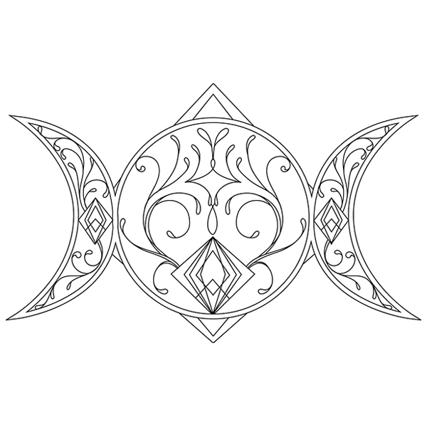 Lunar Trio [SVG, DXF]