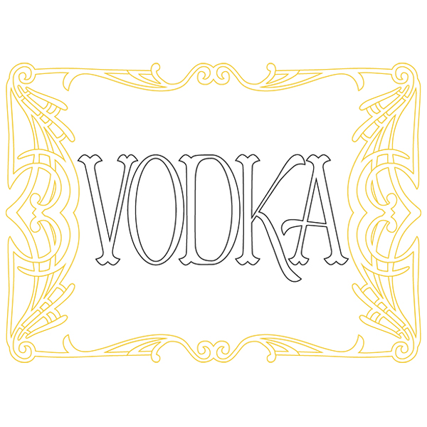 Aqua Vita - Vodka [SVG, DXF]
