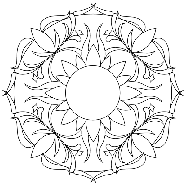 Vintage Celestial - Solar Disk [SVG, DXF]