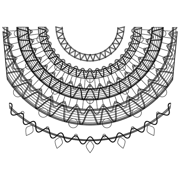 Sunburst Accent [SVG, DXF]