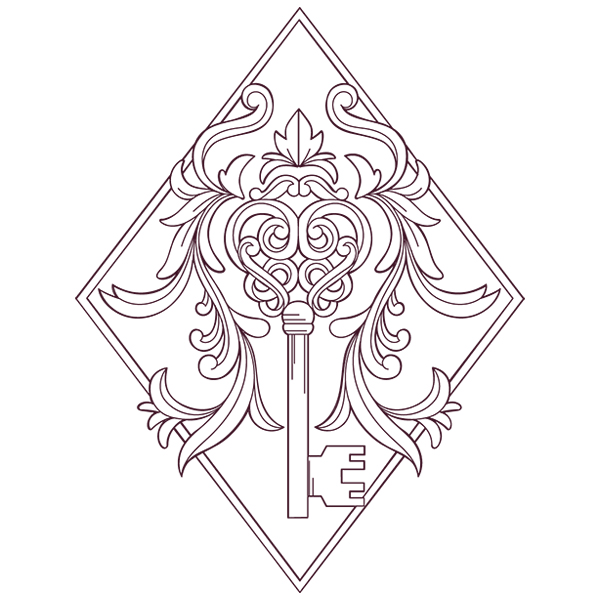 Baroque Key [SVG, DXF]