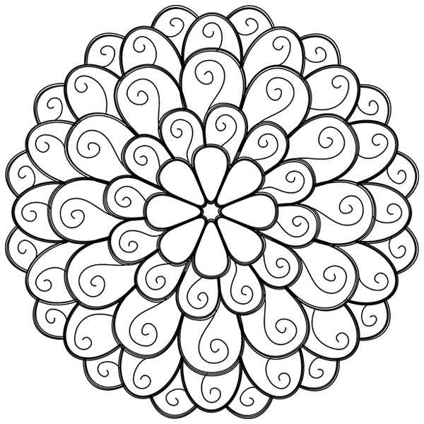 Chrysanthemum Bloom [SVG, DXF]