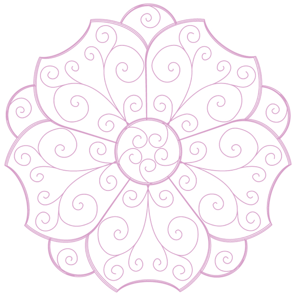 Wild Rose Bloom [SVG, DXF]