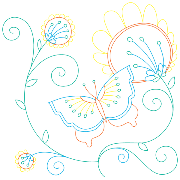 Butterfly Dance [SVG, DXF]