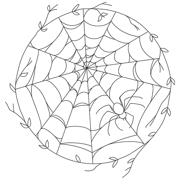 Silky Spiderweb [SVG, DXF]