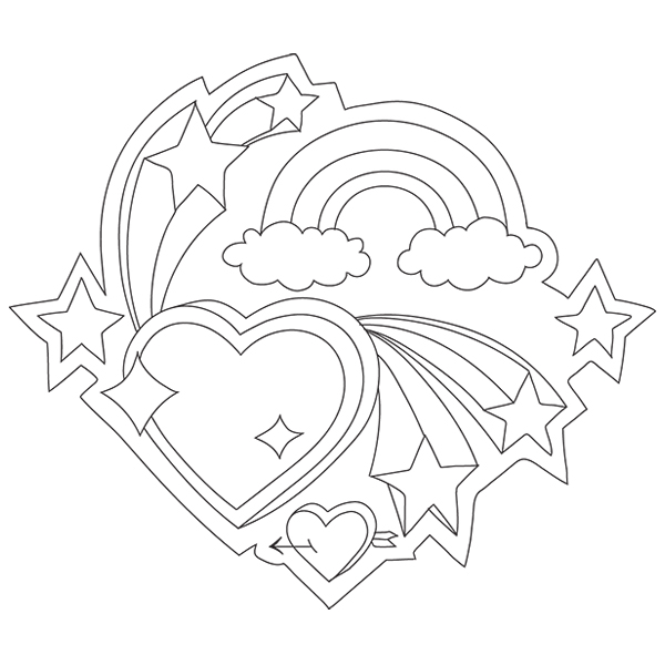 Heart Notebook Doodle [SVG, DXF]