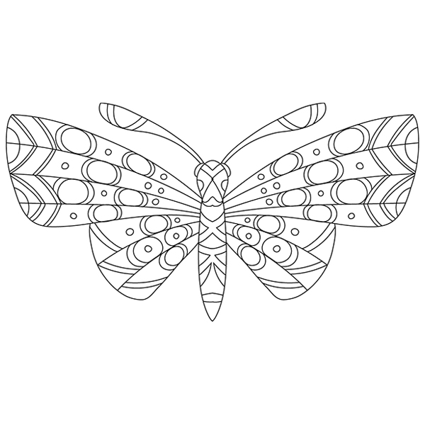 Dot Moth Sketch [SVG, DXF]