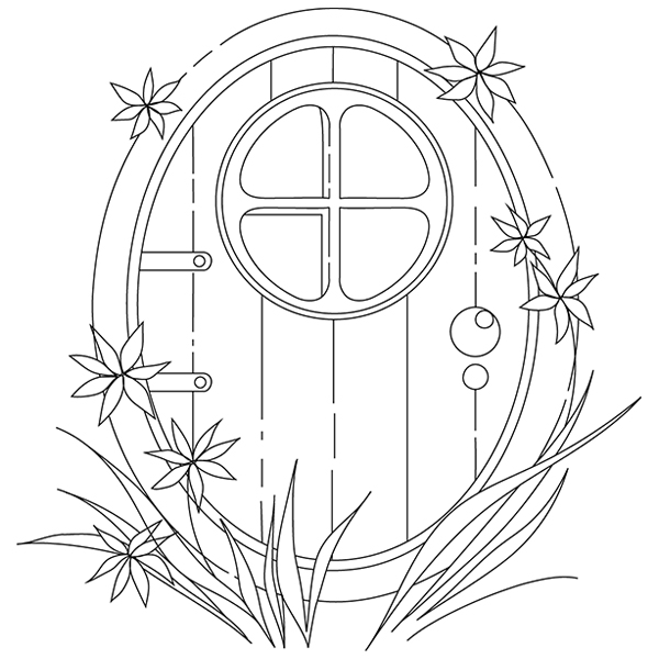 Fairy Door Sketch [SVG, DXF]