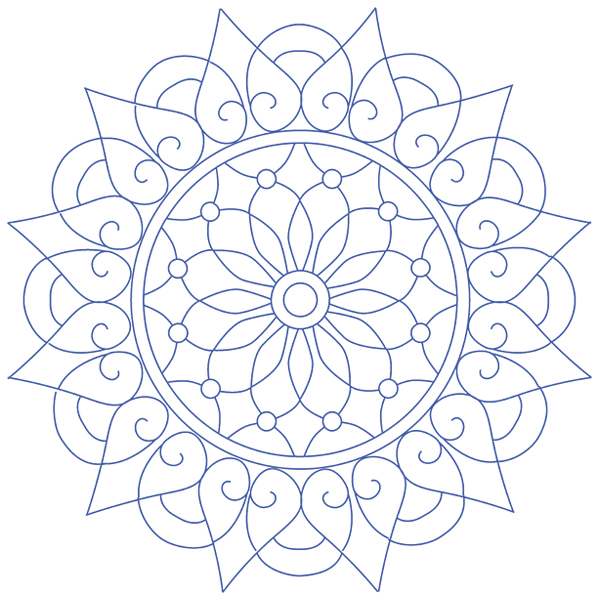 Winter Stars Medallion [SVG, DXF]