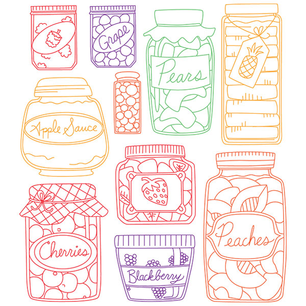 Canned Fruit [SVG, DXF]