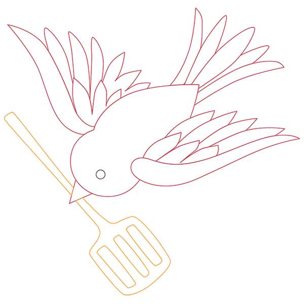 Baking Birdie 3 [SVG, DXF]