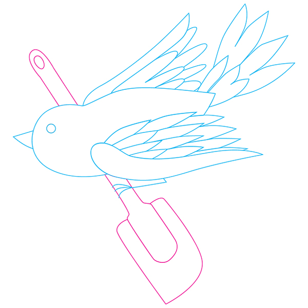 Baking Birdie 4 [SVG, DXF]