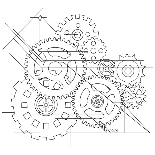 Blueprint Cogs [SVG, DXF]