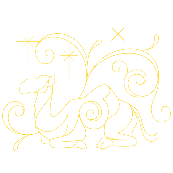 Doodle Nativity Camel [SVG, DXF]