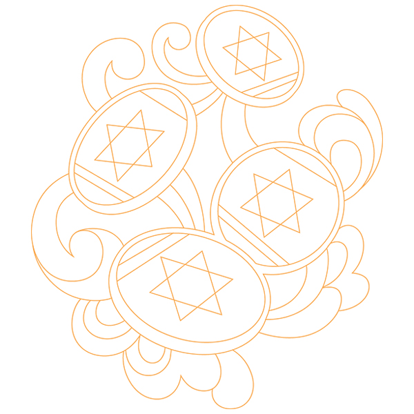Doodle Gelt [SVG, DXF]