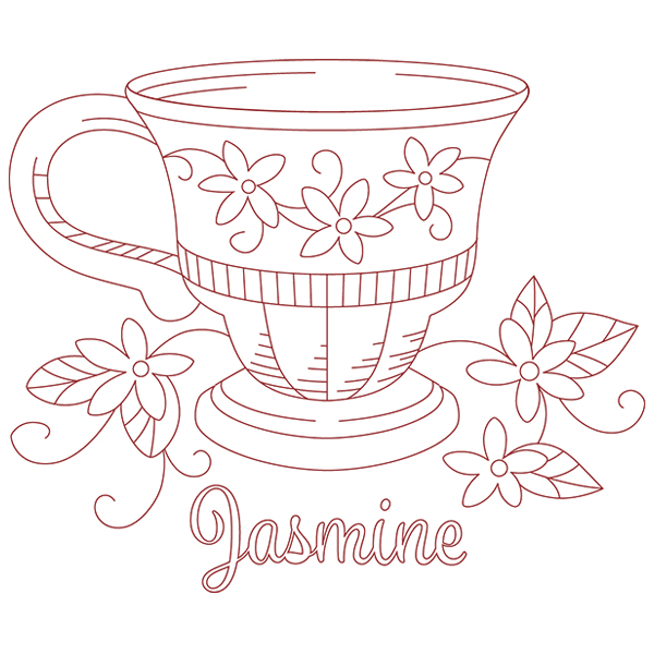Tea Time Jasmine [SVG, DXF]