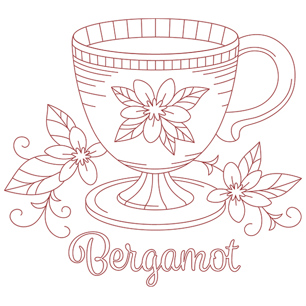 Tea Time Bergamot [SVG, DXF]