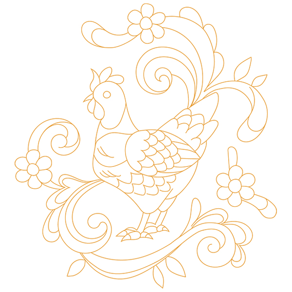 Doodle Hen [SVG, DXF]