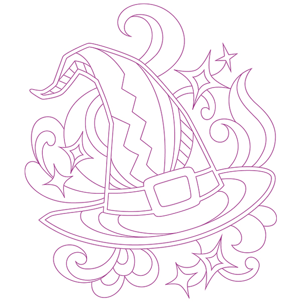 Doodle Witch Hat [SVG, DXF]