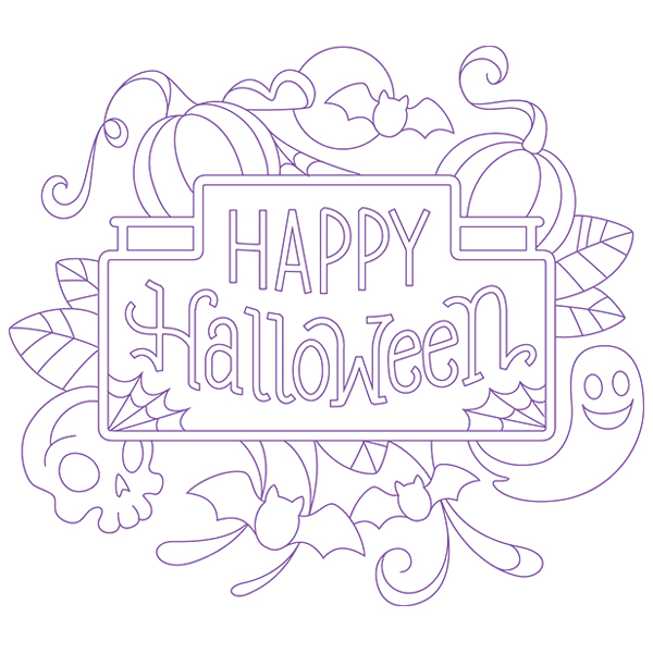 Doodle Happy Halloween [SVG, DXF]
