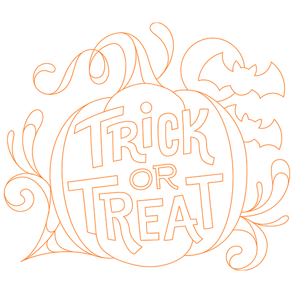 Doodle Trick or Treat [SVG, DXF]