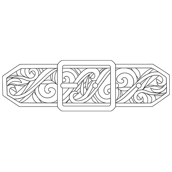 Sea Treasure - Buckle [SVG, DXF]