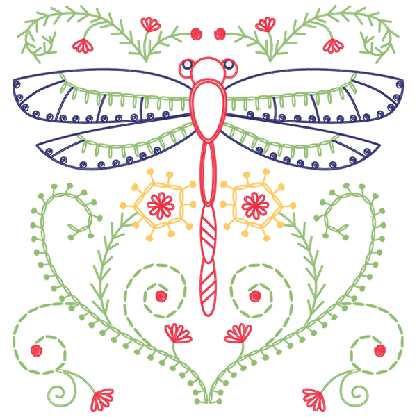 Bright Bazaar Dragonfly [SVG, DXF]