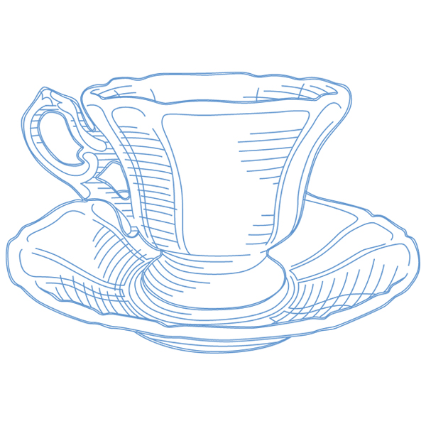 English Teacup [SVG, DXF]