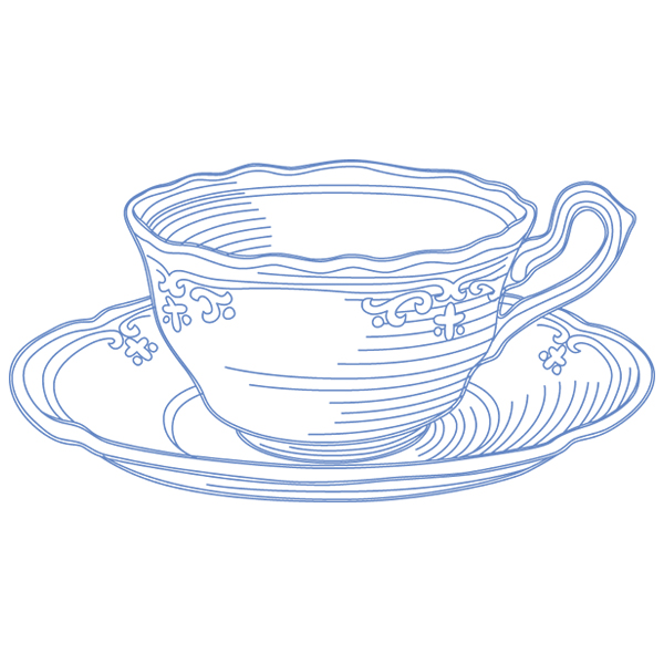 Fleur de Teacup [SVG, DXF]