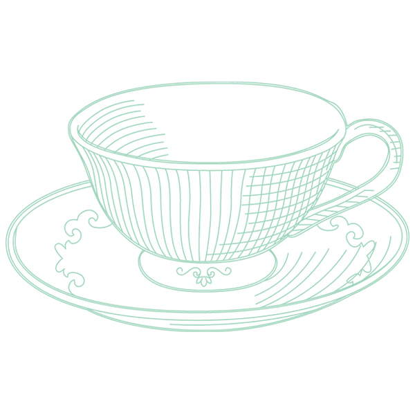 Etched Teacup [SVG, DXF]
