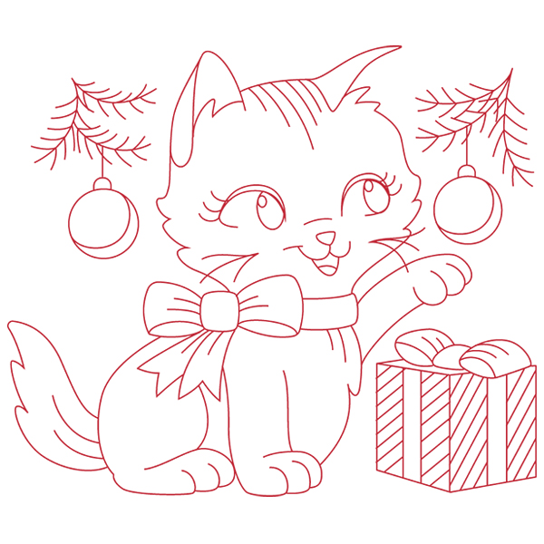 Meowy Christmas Presents [SVG, DXF]