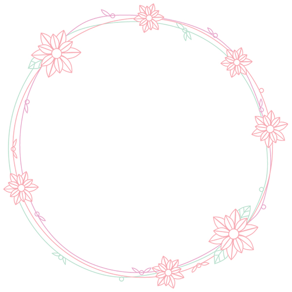 Delicate Poinsettia Wreath [SVG, DXF]