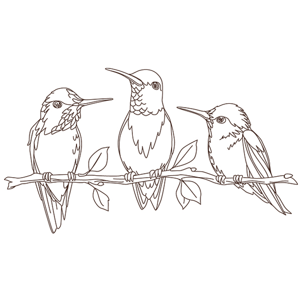 Hummingbird Social [SVG, DXF]
