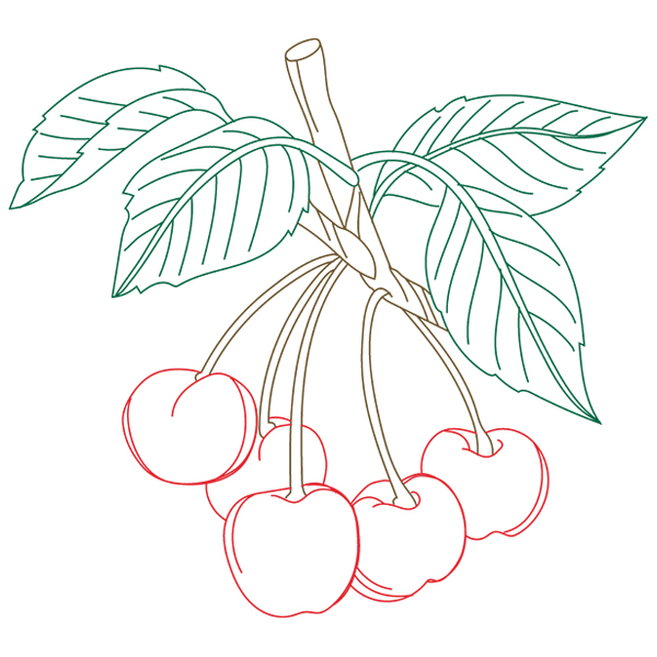 Cherries [SVG, DXF]