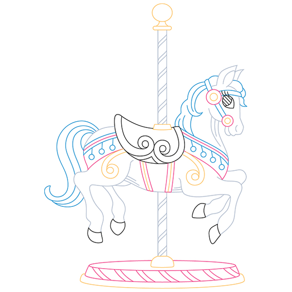 Carousel Horse [SVG, DXF]