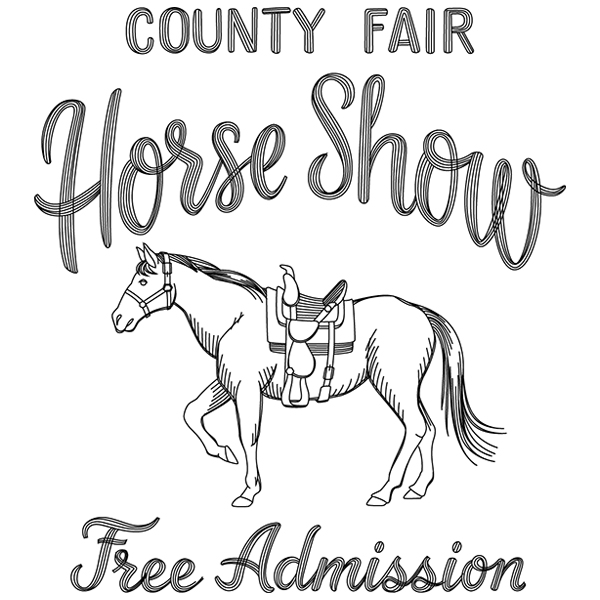 County Fair Sign - County Fair Horse Show [SVG, DXF]