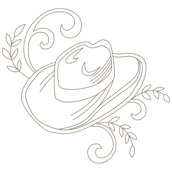Rustic Cowboy Hat [SVG, DXF]