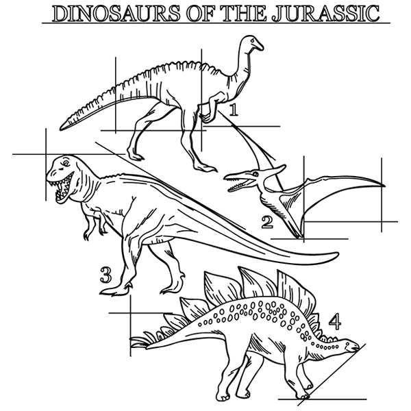 Dinosaurs of the Jurassic Schematic [SVG, DXF]