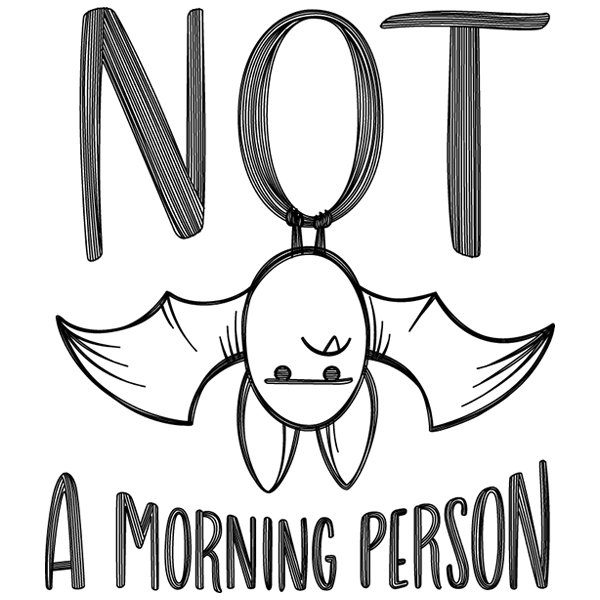 Not a Morning Person Bat [SVG, DXF]