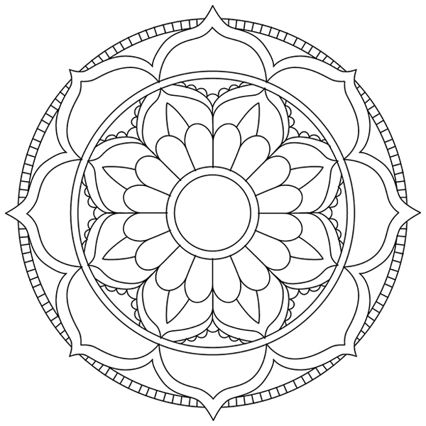 Bloom Medallion [SVG, DXF]